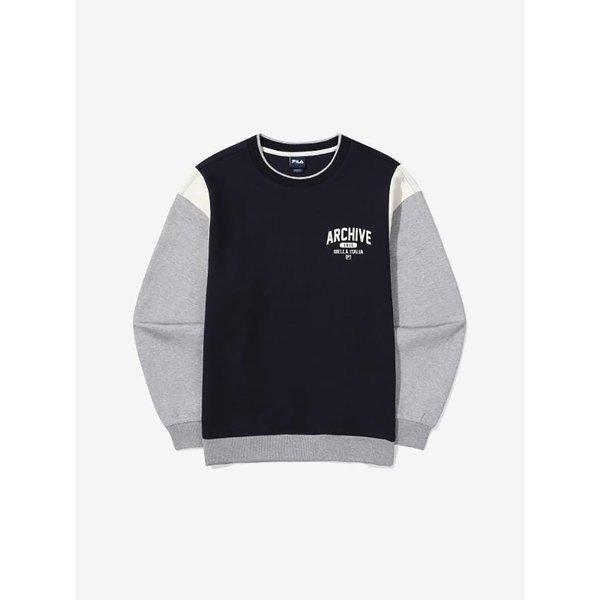Fila Cotton Blend Color Block Sweatshirt