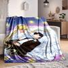 1PC Sailor Moon Blanket Lightweight Flannel Throw Blanket for Sofa, Bed, Travel, Camping, Livingroom, Office, Couch
