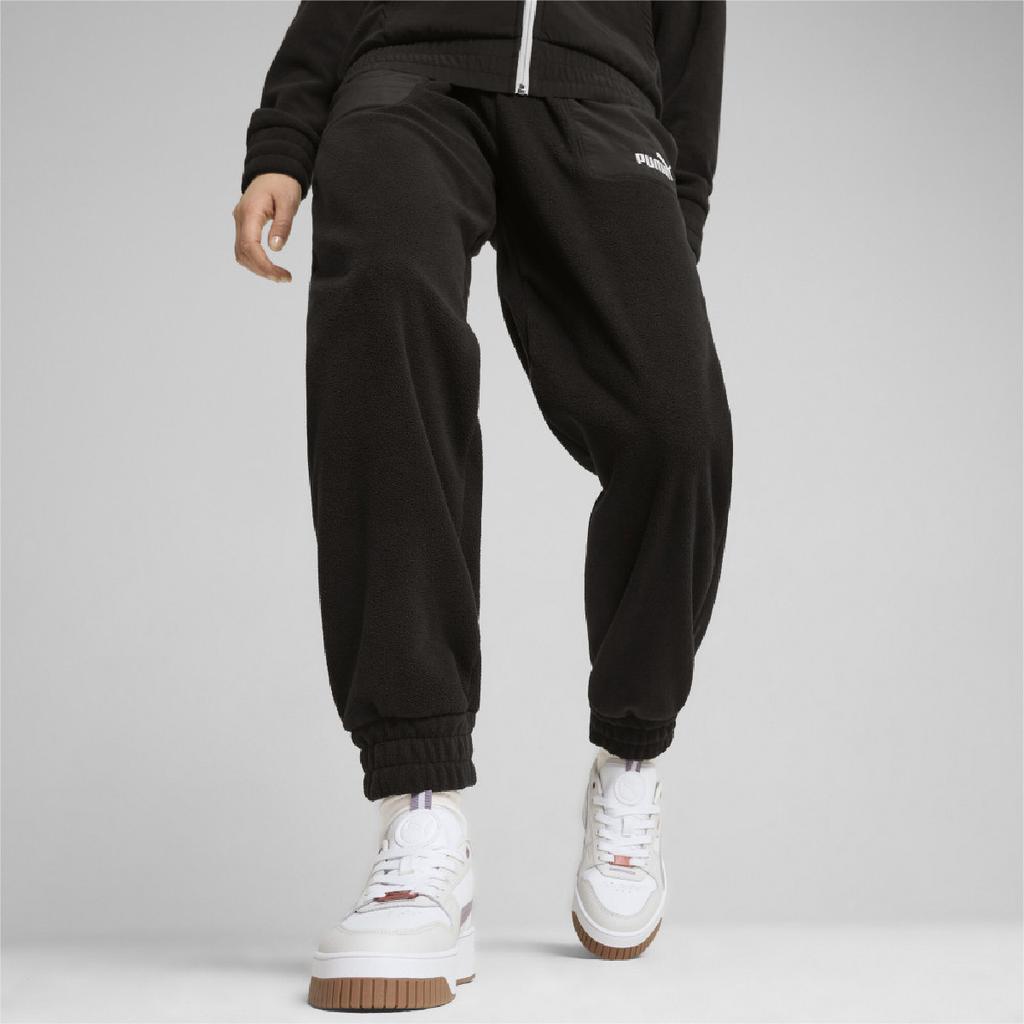 Puma Ess Elevated Simple Versatile Casual Mid Waist Knitted Sports Pants Women bottoms 685317-01