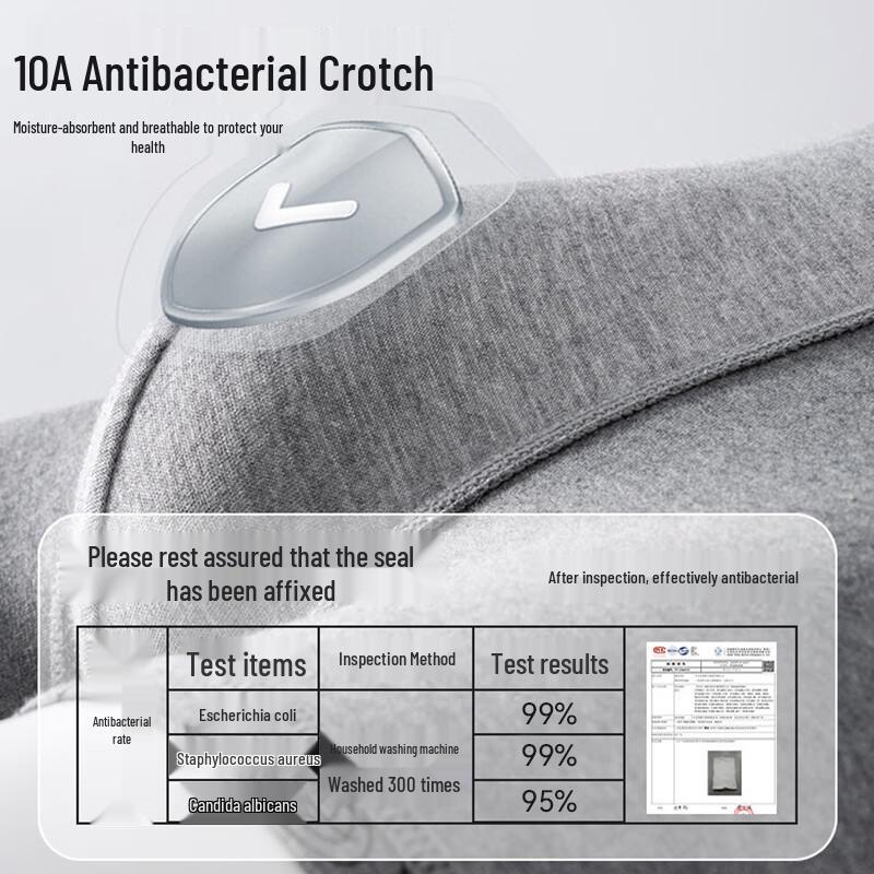 MaoRen Men's Pure Cotton Antibacterial Boxer Briefs