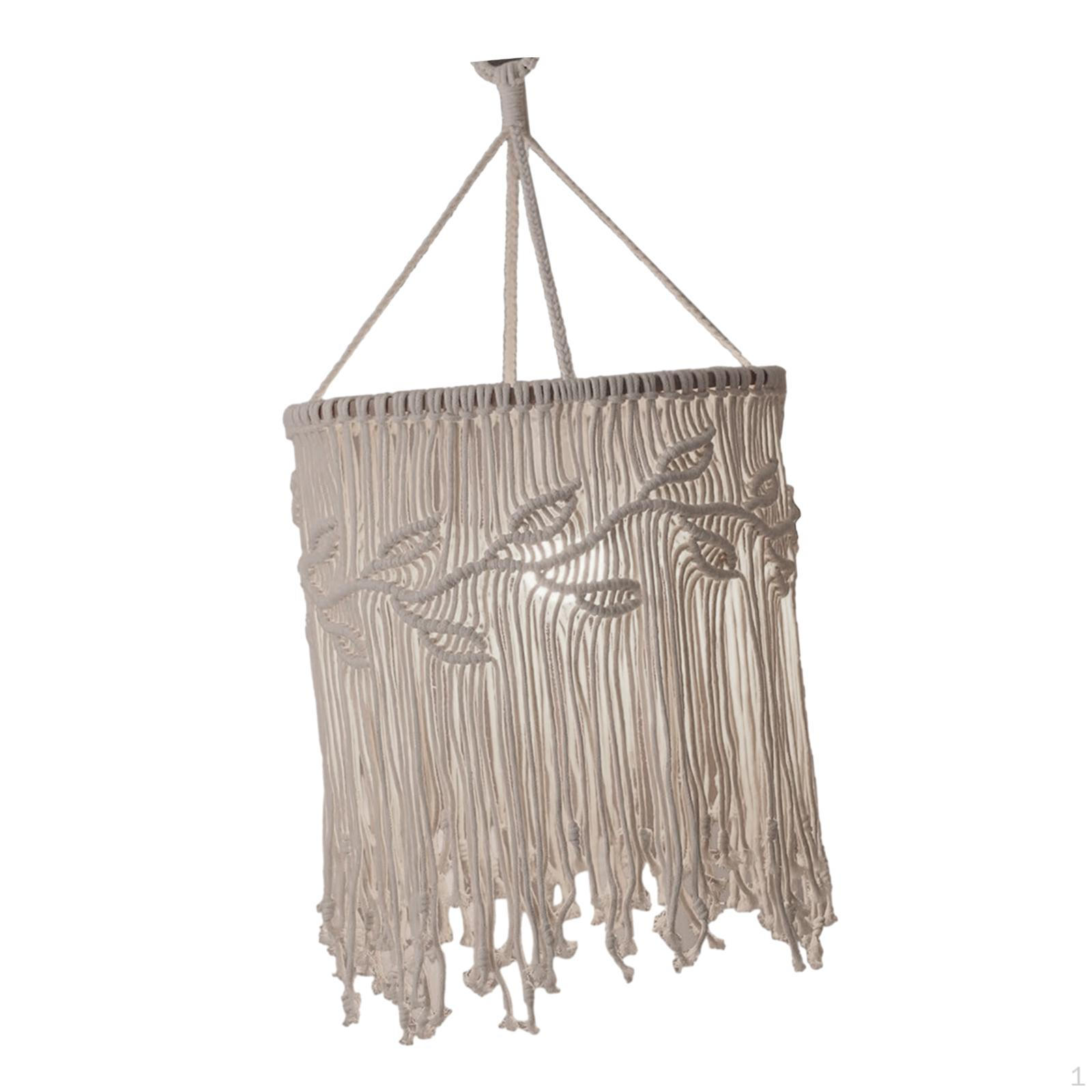 

Богемский подвесной светильник, крышка абажура макраме, светильники для потолка Style B 30cmx50cm