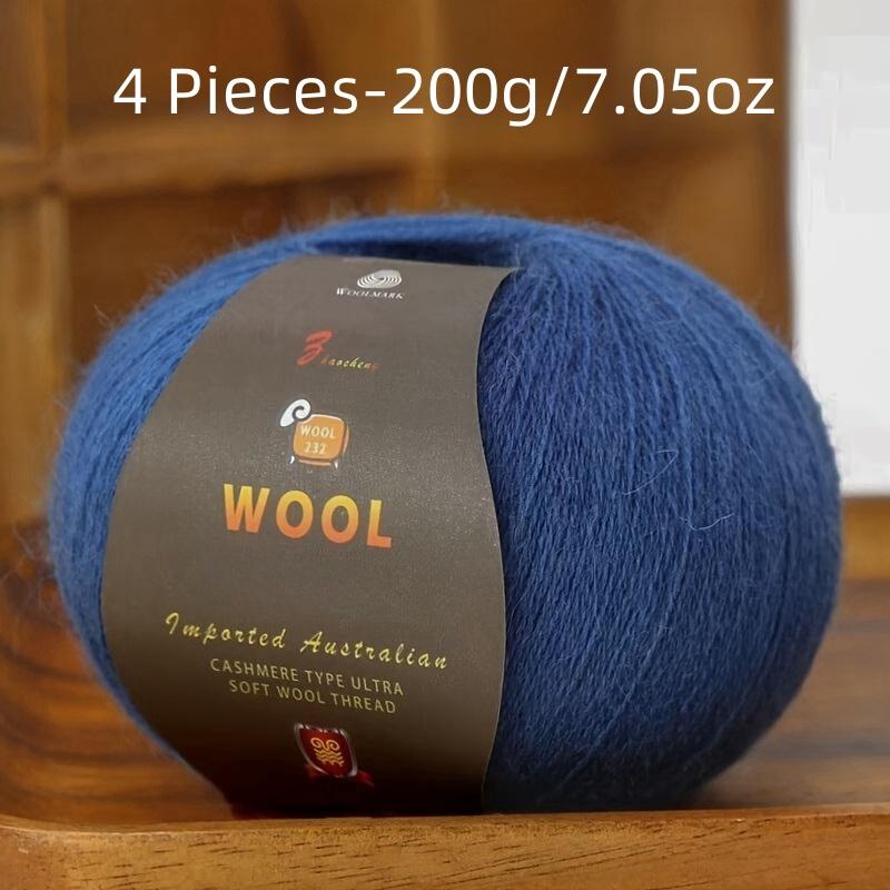 

6 шт. Пряжа из камвольной шерсти Многоцветный набор для вязания свитеров, брюк, шапок Мягкая и прочная 300 г всего