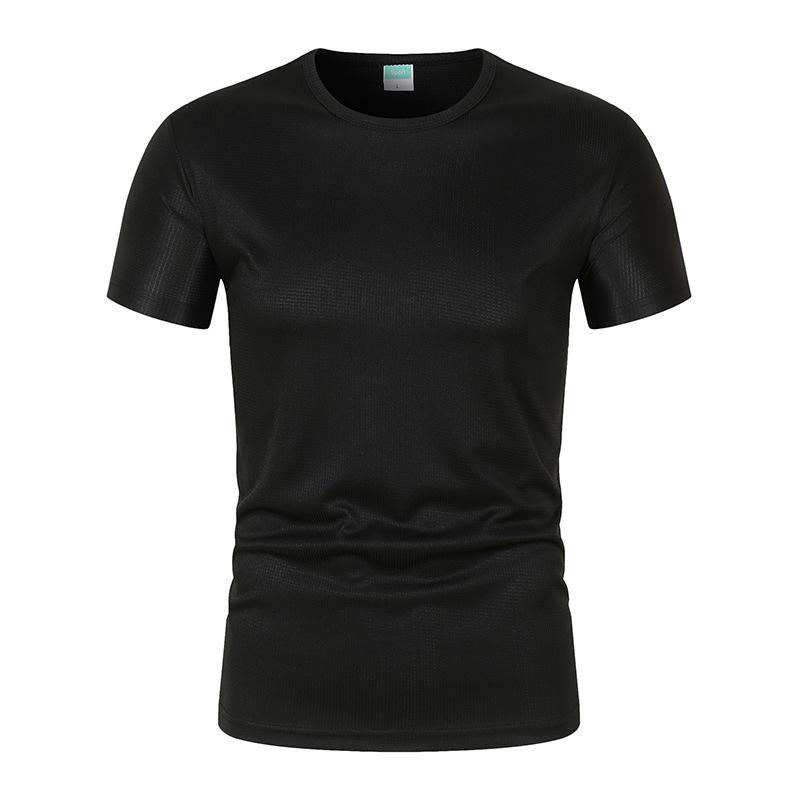 Team Culture Quick-Dry Mesh T-Shirt: Breathable Crew Neck, Short Sleeve, Logo-Friendly Sportswear