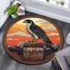 Eagle Round Area Rug,Carpet Rug for Living Room Bedroom Sofa Playroom Decor,Non-slip Floor Mat