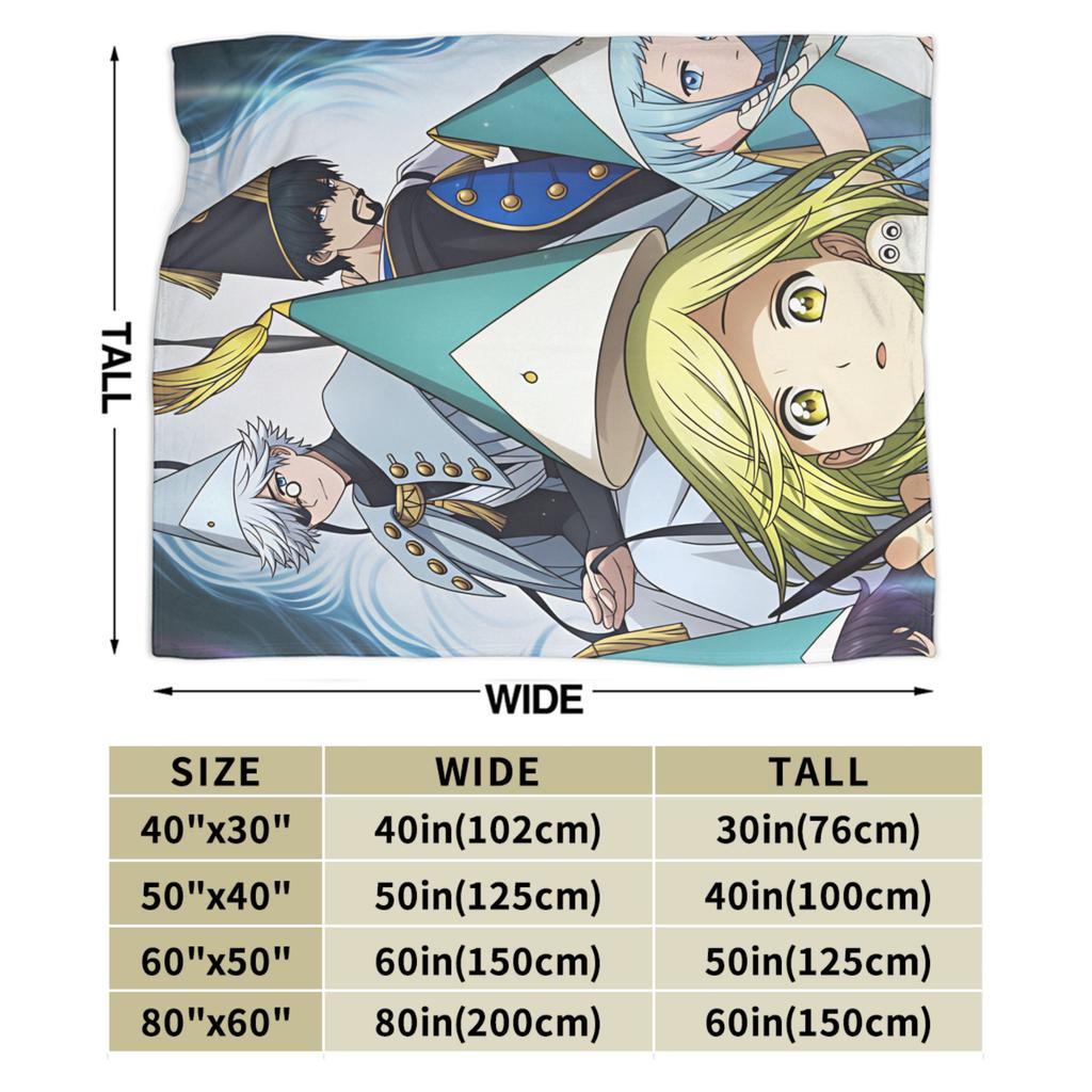 Witch Hat Atelier Blankets Super Warm Pattern Plush Throw Blanket For Couch Chair Sofa Bed Travel Flannel Bedspread Bed Cover