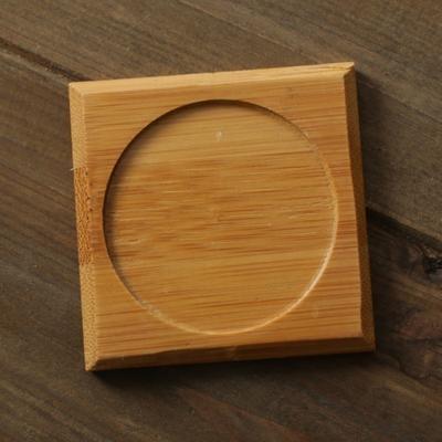 1PC Tea Saucers, Handmade Bamboo Tea Coasters, Grooved Tea Coasters, Tea Ceremony Accessories, Tea Set Accessories, Suitable for Tea Cup Insulation