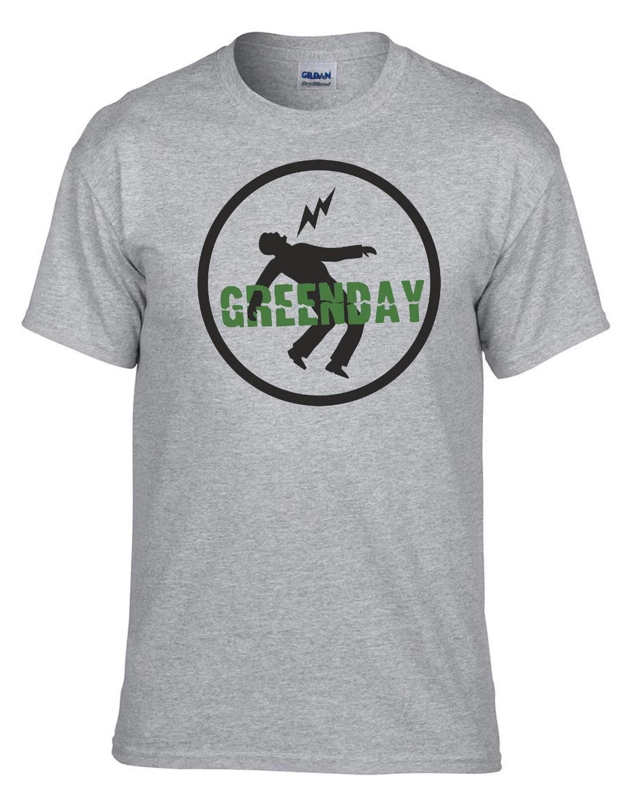 Green Day Punk Rock Musik Grau Kinder T-Shirt -370_GR-Kids L