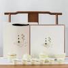 Ceramic tea set Home office tea art teaching Simple small fresh ceramic kung fu tea set Portable travel bag