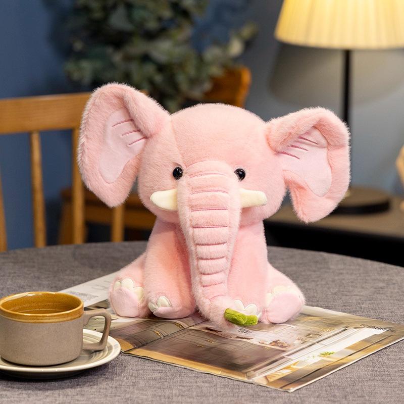 Cute Cute Baby Elephant Doll Plush Toy Elephant Doll Children Accompany Soothing Rag Doll Girl Birthday Gift