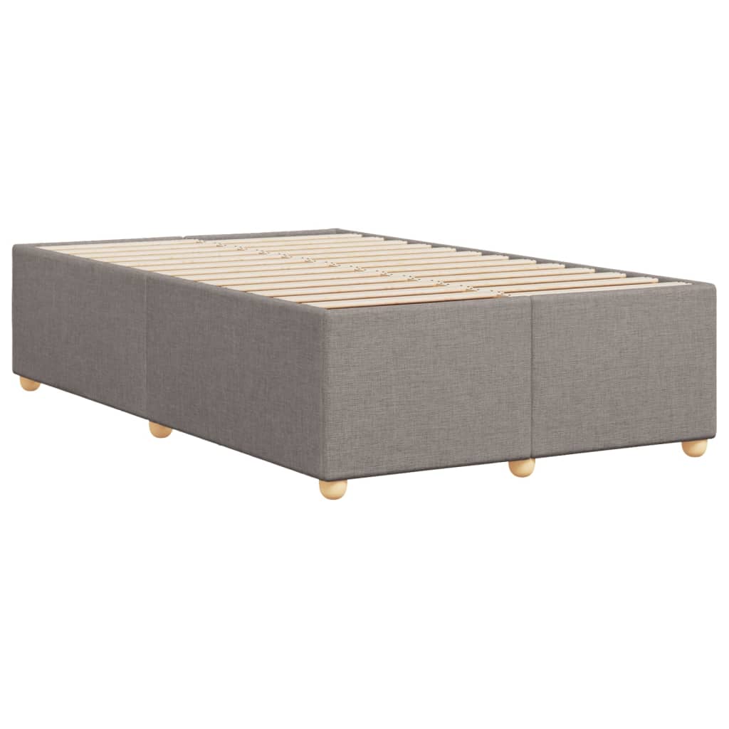 Bed Frame without Mattress Taupe 120 x 190 cm Fabric