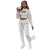 Women's 2025 Autumn/Winter Hooded Cape Fleece Sweatshirt and Long Pants Vest Set