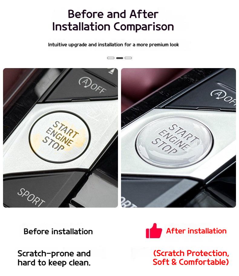For BMW 3 7 Seriesi3 X3X5X7 G20 G01 G05 G07 2019-2026 One-click start button protects the glue-free transparentsticker products