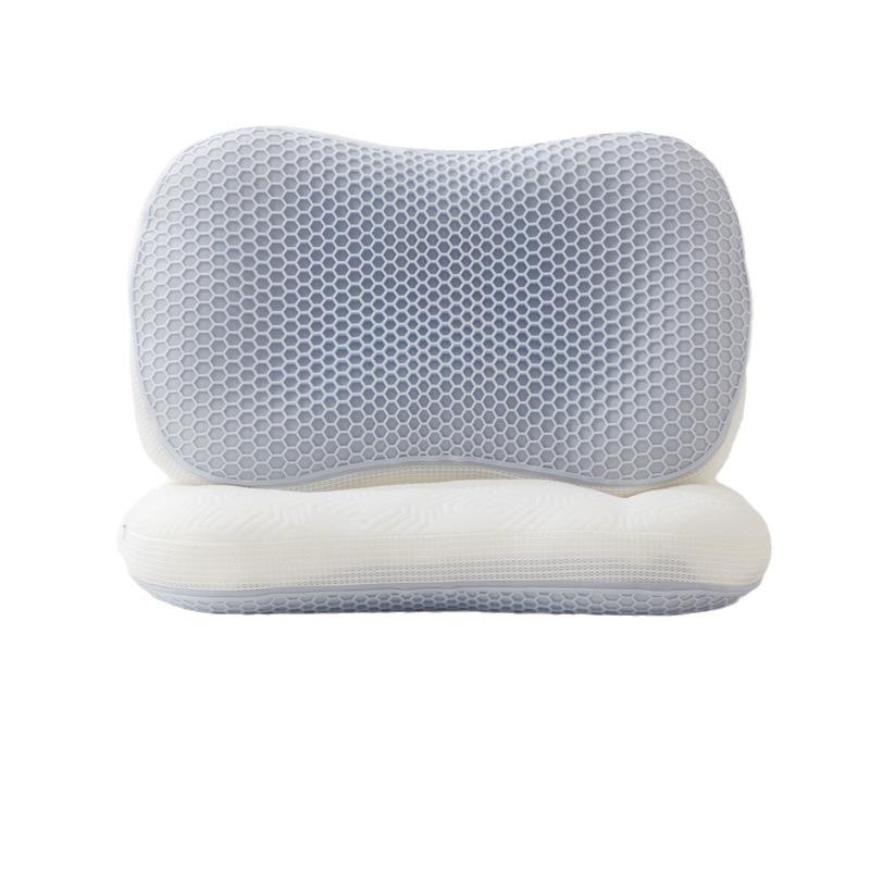 Class A TPE Rubber Neck Support Cooling Pillow - High Loft, Breathable, Gel Core, Anti-Collapse for Hotel or Summer Use
