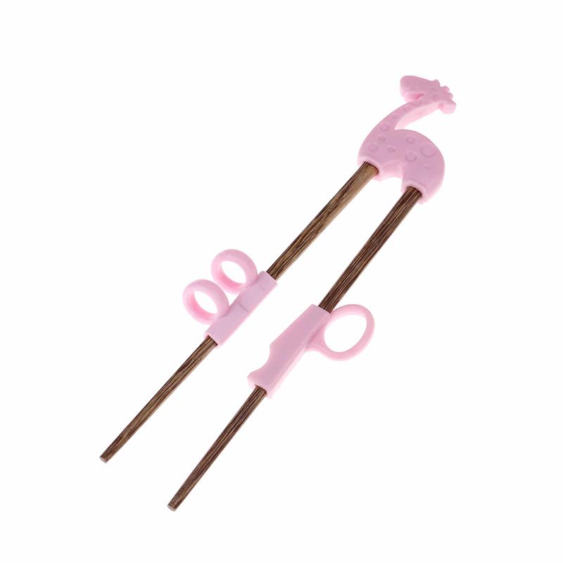 1 paar/Box Baby Ausbildung Stäbchen Kinder Holz Lernen Wiederverwendbare Stäbchen