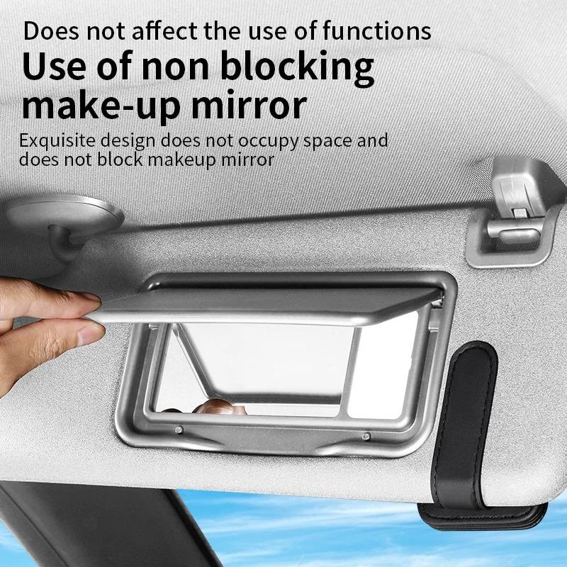 För Volkswagen n2 Ventilhattar Bil Solskydd Glasögon Förvaringslåda Solglasögonklämma Kort Biljett Hållare För VW Volkswagen Golf Polo Passat Tiguan