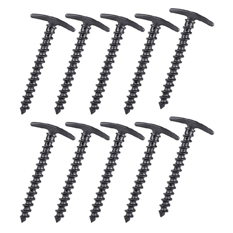 10Pcs Screw Anchors Stakes Ground Peg Tent Pin Heavy Dutys Spirals Anchors Stakes 1