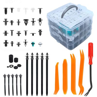 Camtern 845 ks 24 ks Univerzální klip na nárazník blatníku auta Zatlačovací nýtovací spojka Zatlačovací