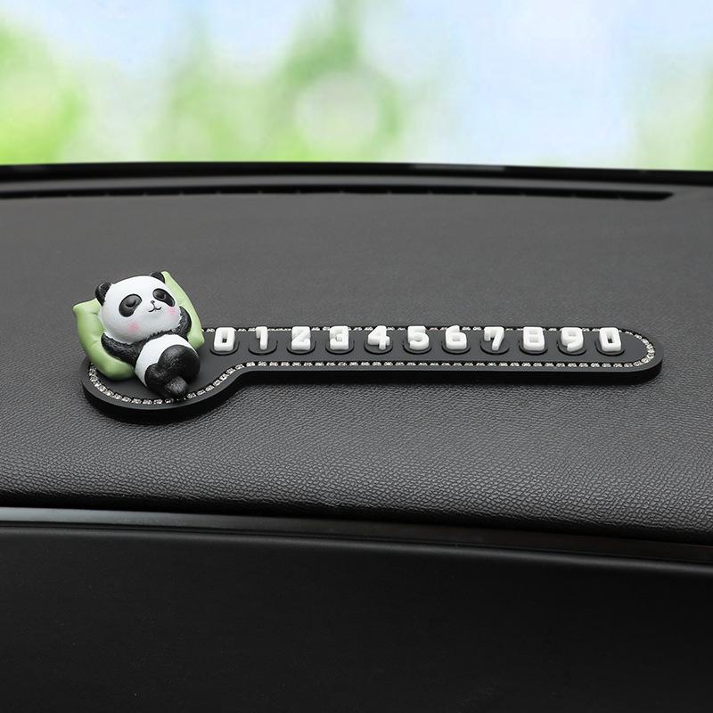 Car Temporary Parking Card Phone Number Card Plate Telephone Number Stop Luminous Parking Aid Garage Car Interior