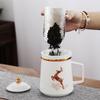 White Porcelain Tea Infuser Mug