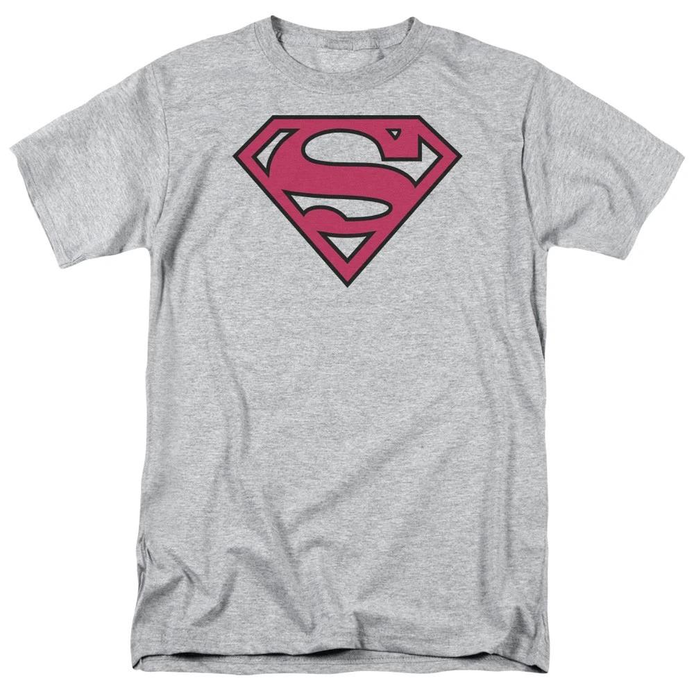 DC Comics - Superman - Red & Black Shield - Unisex Children s T-shirt - Gray 160