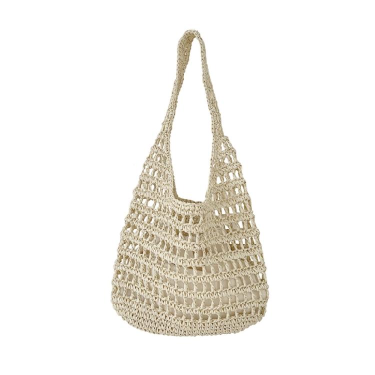 Women Straw Bag Hollow Tote Bag Shoulder Bag Fashion Shopping Bags Handbag