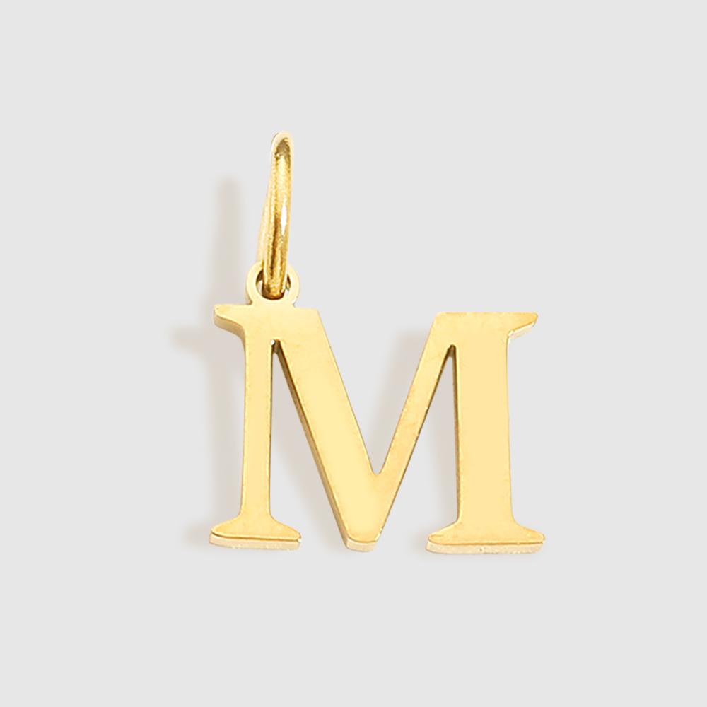 EMANCO Initial Alphabet Pendant Stainless Steel Charms for Making Necklace Minimalism Accessories Women's Jewelry Wholesale