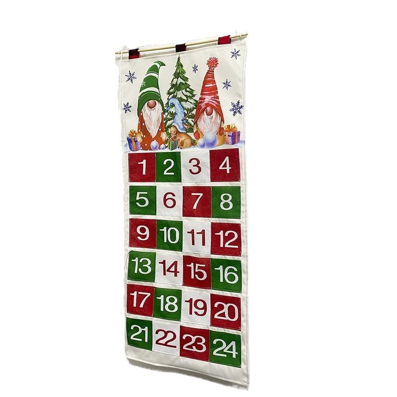 

Рождественский кулон Украшение дома для фестиваля Рождественские украшения 24-ячеечный календарь обратного отсчета