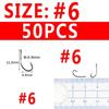 50/25PCS Multiple Purpose High Carbon Steel Fish Hook Nmyph Fly Sabiki Rig Hook Carp Fishing Hook Saltwater Jig Lure Hooks