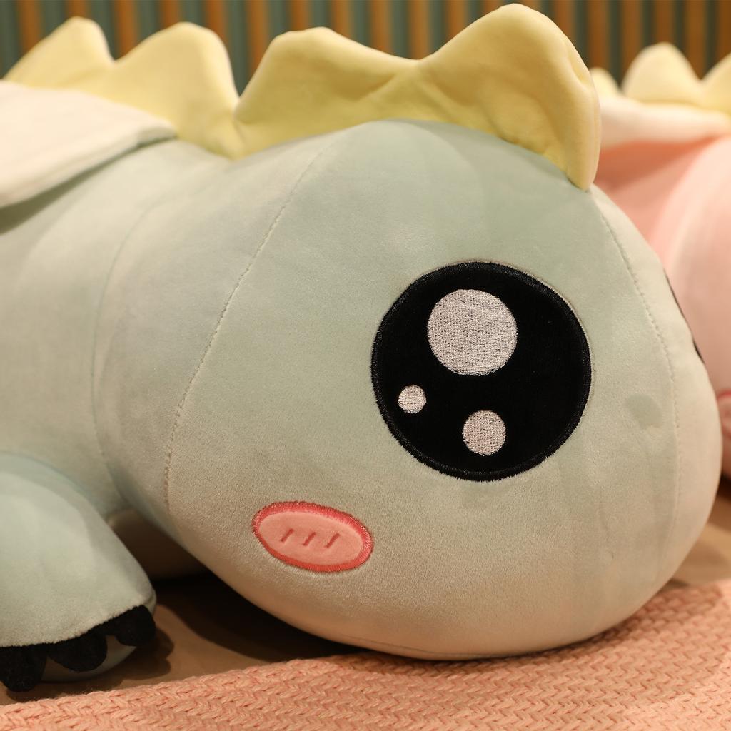 1pc Cute Lying Dinosaur Plush Toys Cartoon Animal Pillow Lovely Dolls Stuffed Soft Baby Dino Toys Kawaii Gift For Children Girls