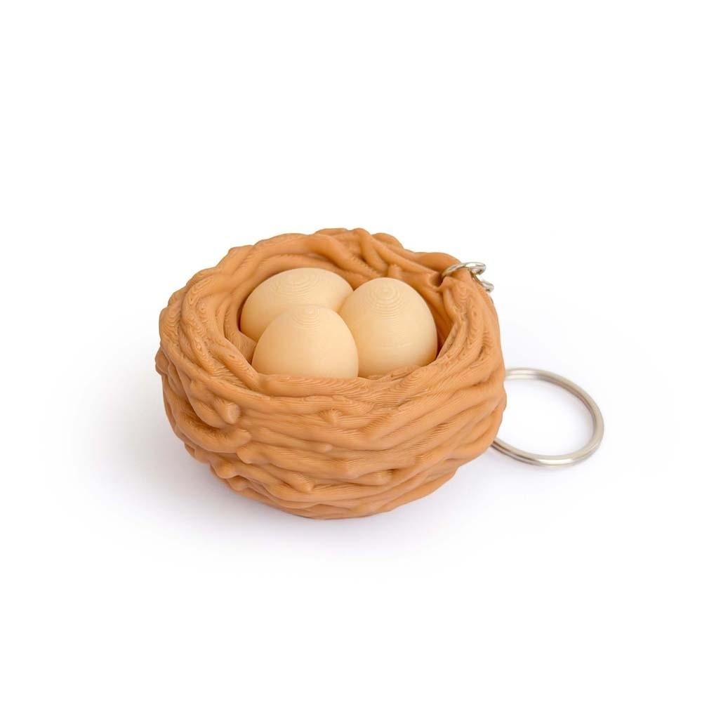 3D Printed Foods Clicker Key Chain Cat Paw Pendant Cartoon Tortoise Sensory Clicker Simulation Cake Love Heart