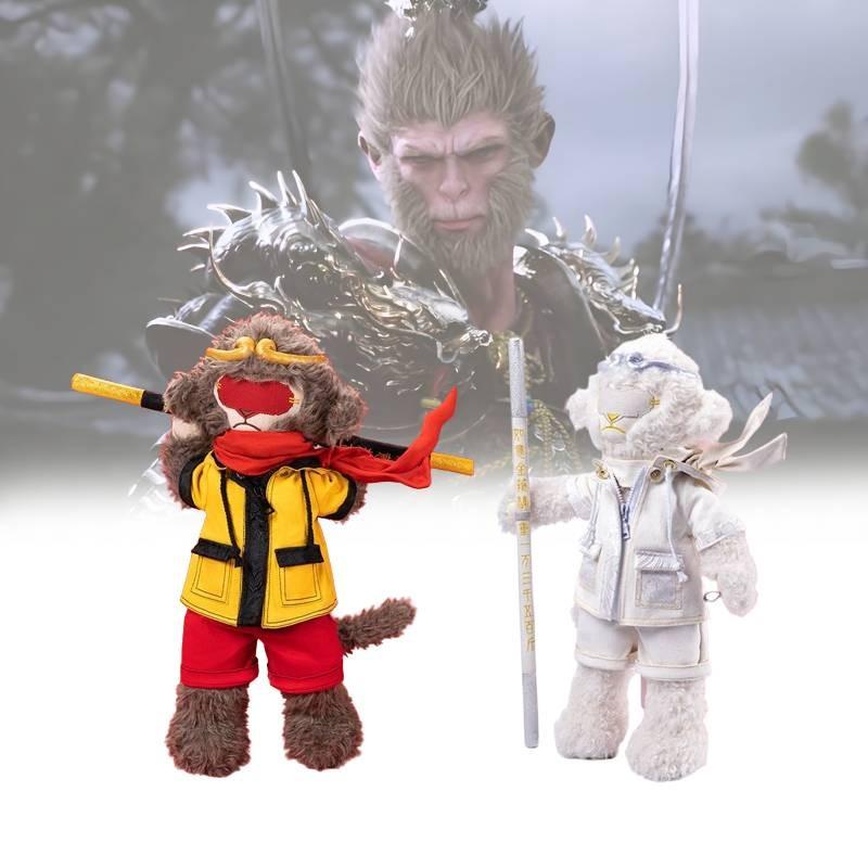 Wukong Black Myth Plush Toys Cute Cartoon Boys Birthday Holiday Dolls Gifts