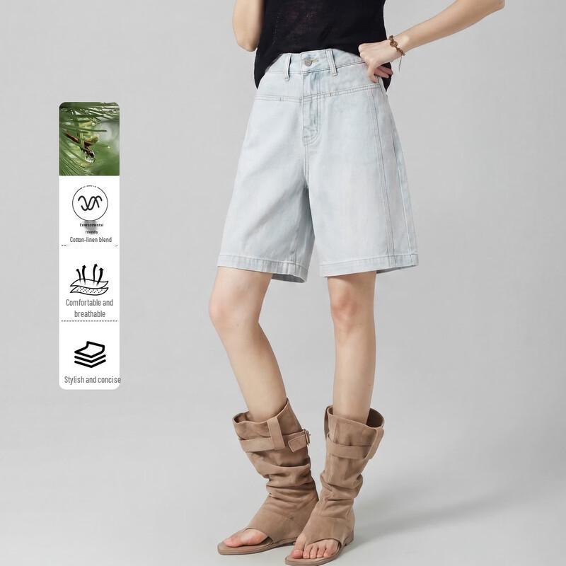 Women s Demana Summer Loose Straight Denim Shorts XL