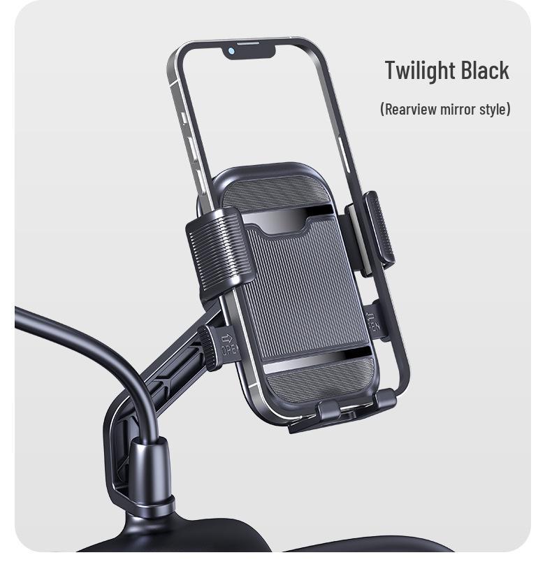 Universal Anti-Shake Electric Vehicle Handlebar Phone Holder with Shock Absorption