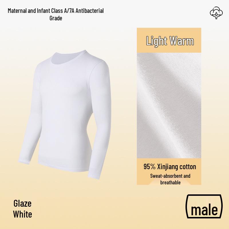 Class A Pure Cotton Thermal Underwear Set for Couples: Thin, Elastic, Warm Winter Wear for Men & Women