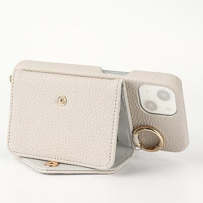 Women's Stylish Phone Crossbody Bag with Long Lange and Mirror for iPhone16 15 Pro Pro Max Plus  Phone  case,Faux Leather