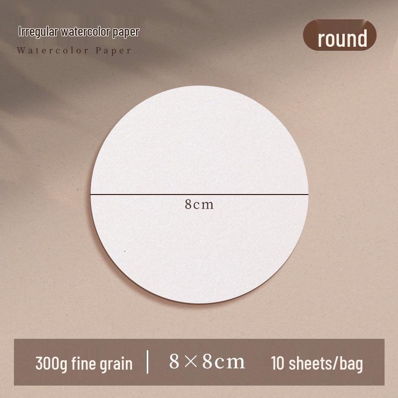 300g Watercolor Postcard Paper - Thick, Medium Rough Texture, Wood Pulp, Square, Blank Cardstock for Painting and Drawing