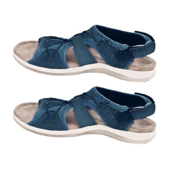 1 Paar bequeme Damensandalen Low Top Bequeme Sommer-Freizeit-Strandurlaub-Sandalen