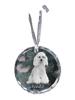 Poodle - Crystal Bauble with a Photo, Dog Photo In Crystal, Personalized Christmas Tree Ornament by Brand