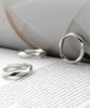 Shoveoff [Silver 925] Svr-S605 Twist Daily Silver Friendship Couple Rings (Type A)