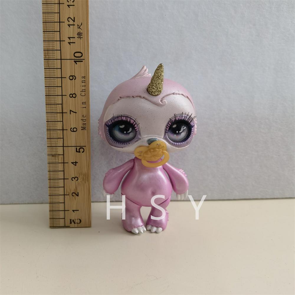 Original 11Cm-13Cm Rainbow Unicorn Doll Little Monster Mud Doll Children'S Game House Toy Set Gift