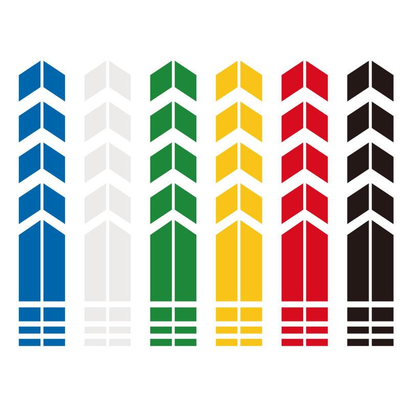 Motorcycle Arrow Stripe Stickers Motorbike Reflective Stickers Fender Paste Waterproof Oilproof Autocycle Tape Decal Accessories