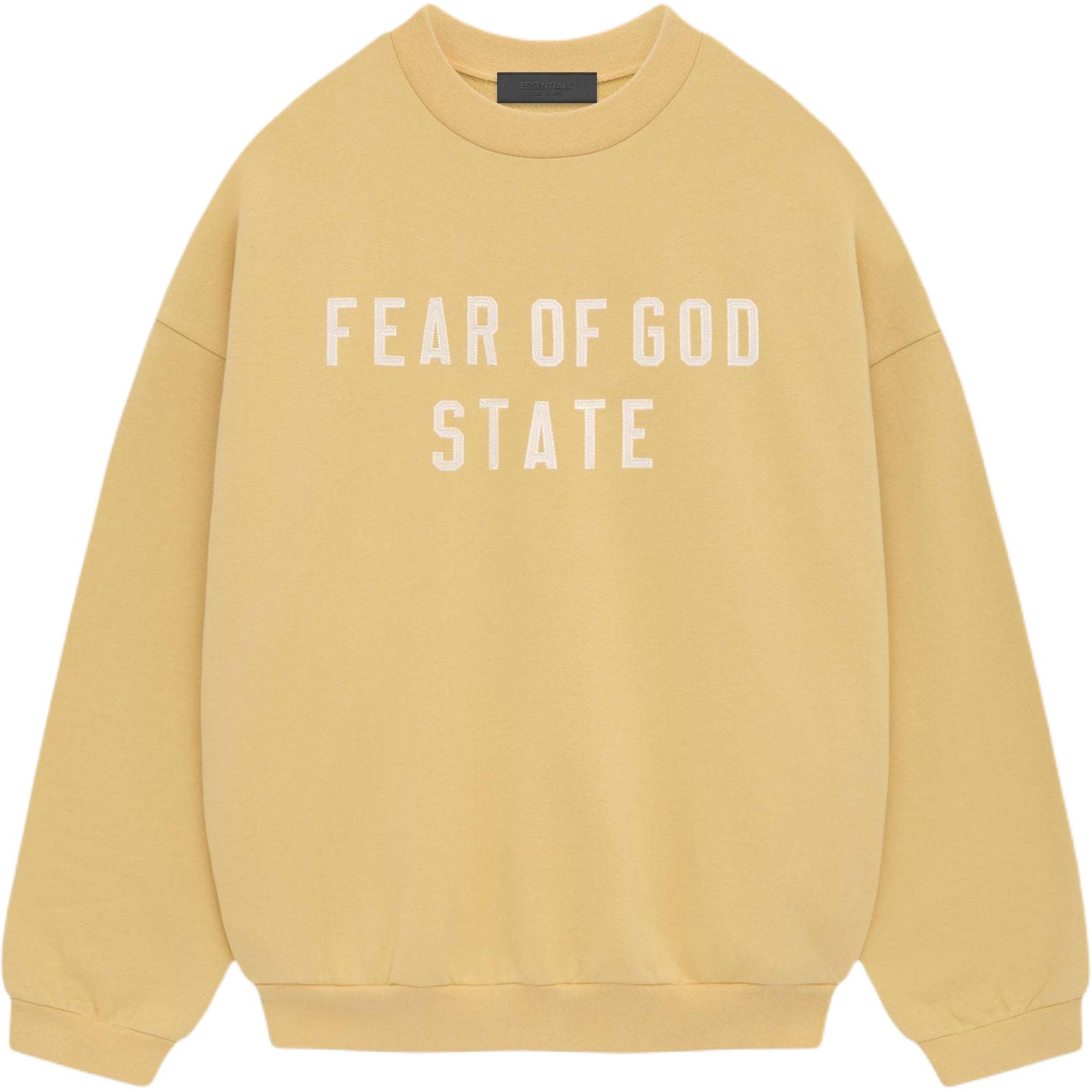 

Fear of God Мужские топы Essentials Heavy Fleece Crewneck Amber Yellow 192BT246233F XS