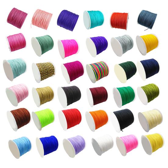 1 Rolle Nylon gewachste Bastelkordel Atmungsaktiv Klare Textur Traumfänger Gewachste Fadenkordel zum Nähen