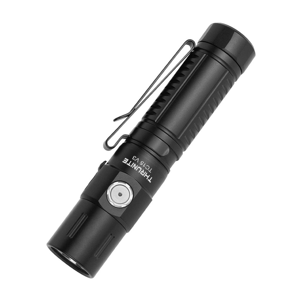 ThruNite TC15 V3 Rechargeable LED 2403 Lumens 223m Maximum Beam 3100mAh IMR 18650 Ideal for Outdoor Emergency and More CW Flashlight, Brightness,
