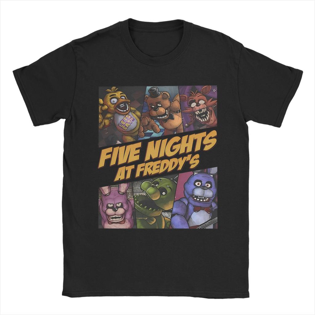 FNAF At Freddys Springtrap Unisex T-Shirts Lustige T-Shirts Kurzarm Rundhals T-Shirts Reine Baumwolle Große Größen Kleidung