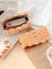 Japanese Style Fluffy Sandwich Biscuit Pencil Case, Cute and Spacious for Elementary School Students