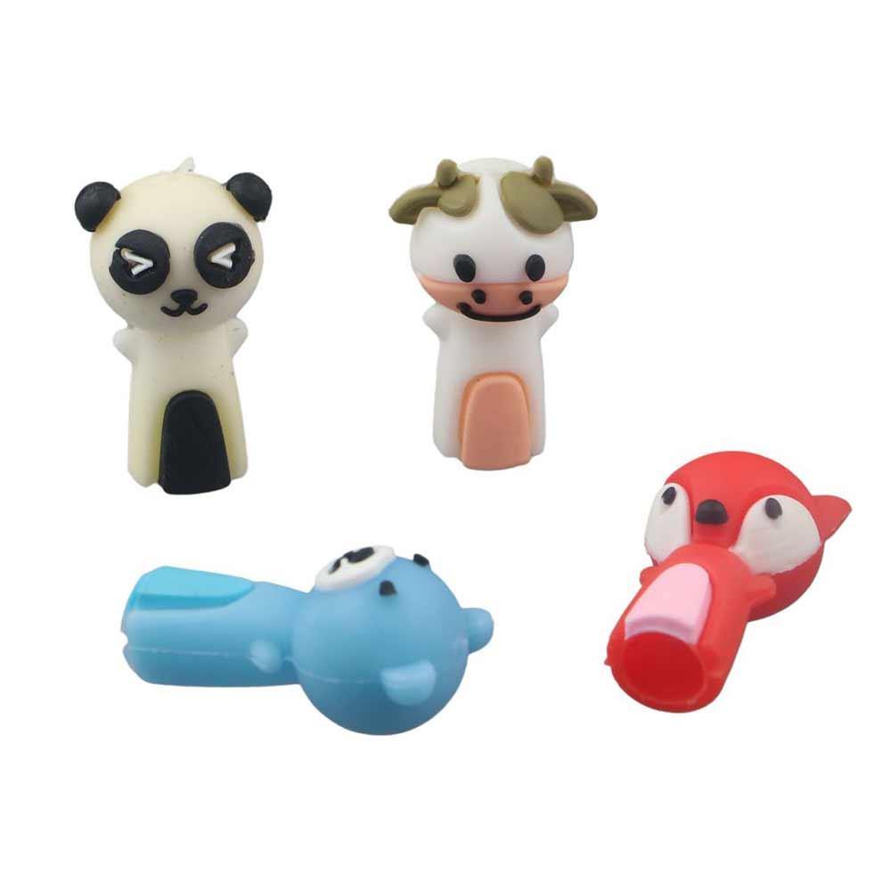 Writing Tool Cartoon Cow Gel Pen Top Protector Pencil Cap Pencil Top Extender Pencil Protection