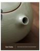 Hand-Painted Ge Kiln Ceramic Kung Fu Tea Set: Teapot & Two Cups Portable Set