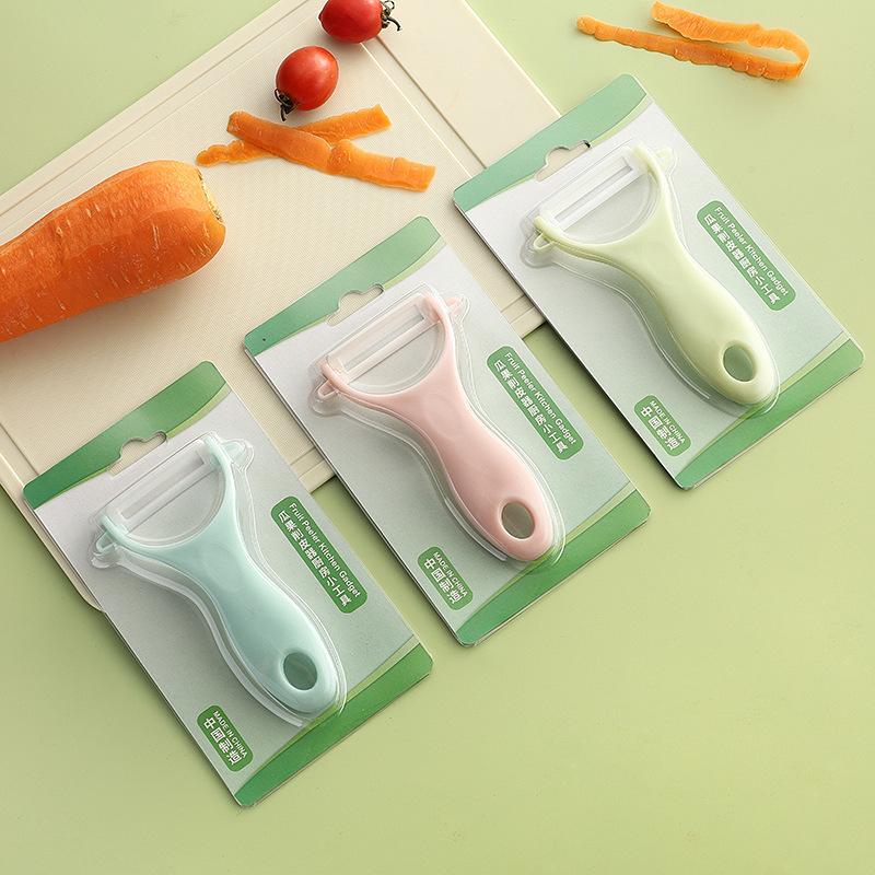 Pelador de cerámica para verduras y frutas, ecológico, para cocina, pelador de patatas y manzanas, multifunción, para el hogar, utensilios de comedor