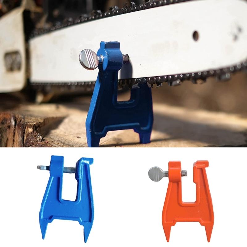 Compact Chainsaw Stump Vise Lightweight Filing Tool Chainsaw Filing Clamp for Accurate Saw Chain Sharpening